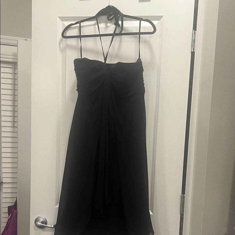 White House Black Market Strapless Black Dress
